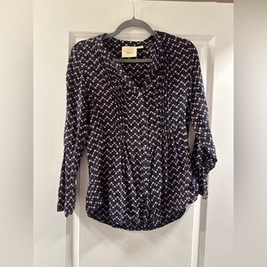 Anthropologie Maeve Patterned Blouse